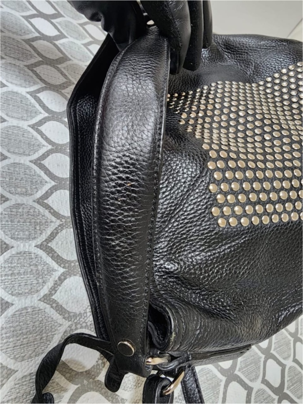 Authentic Burberry Studded Susanna Shoulder Bag Black - Picture 12 of 12